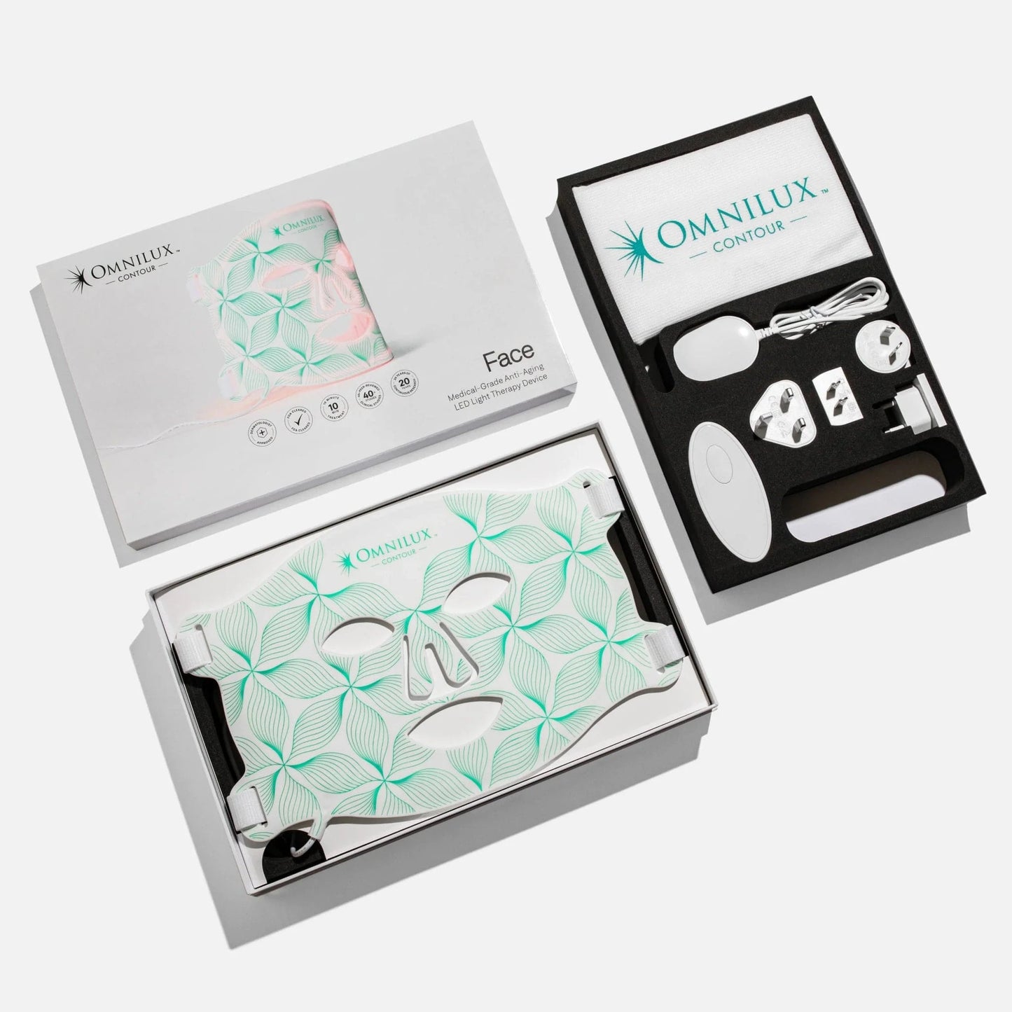 Omnilux Contour Face - Red Light + Infrared Light Therapy by Monarch MD Medical Aesthetics