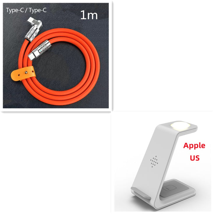 3 In 1 Fast Charging Station Wireless Charger Stand Wireless Quick Charge Dock For Phone Holder by DigestWell Co.