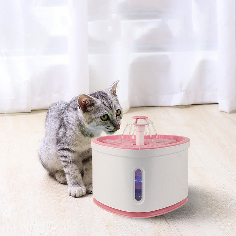 Automatic Pet Water Fountain With LED Electric USB by DigestWell Co.
