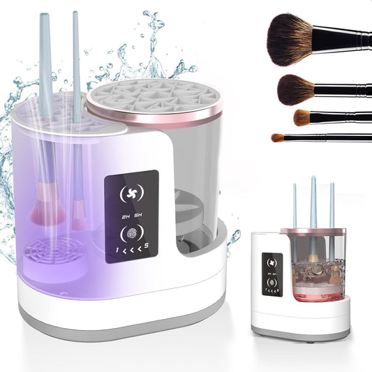 Electric Makeup Brush Cleaner Rechargeable Makeup Brushes Cleaning Tool Automatic Makeup Brush Cleaning Stand Device by DigestWell Co.