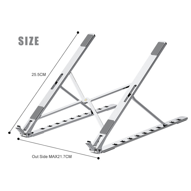 X Style Adjustable Foldable Aluminum Laptop Stand by DigestWell Co.