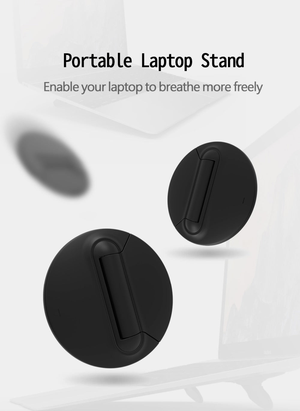 Adjustable Mini Portable Invisible Laptop Stand by DigestWell Co.