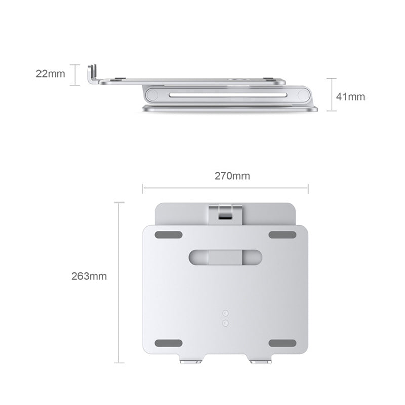 Laptop Stand Height Adjustable Aluminium by DigestWell Co.