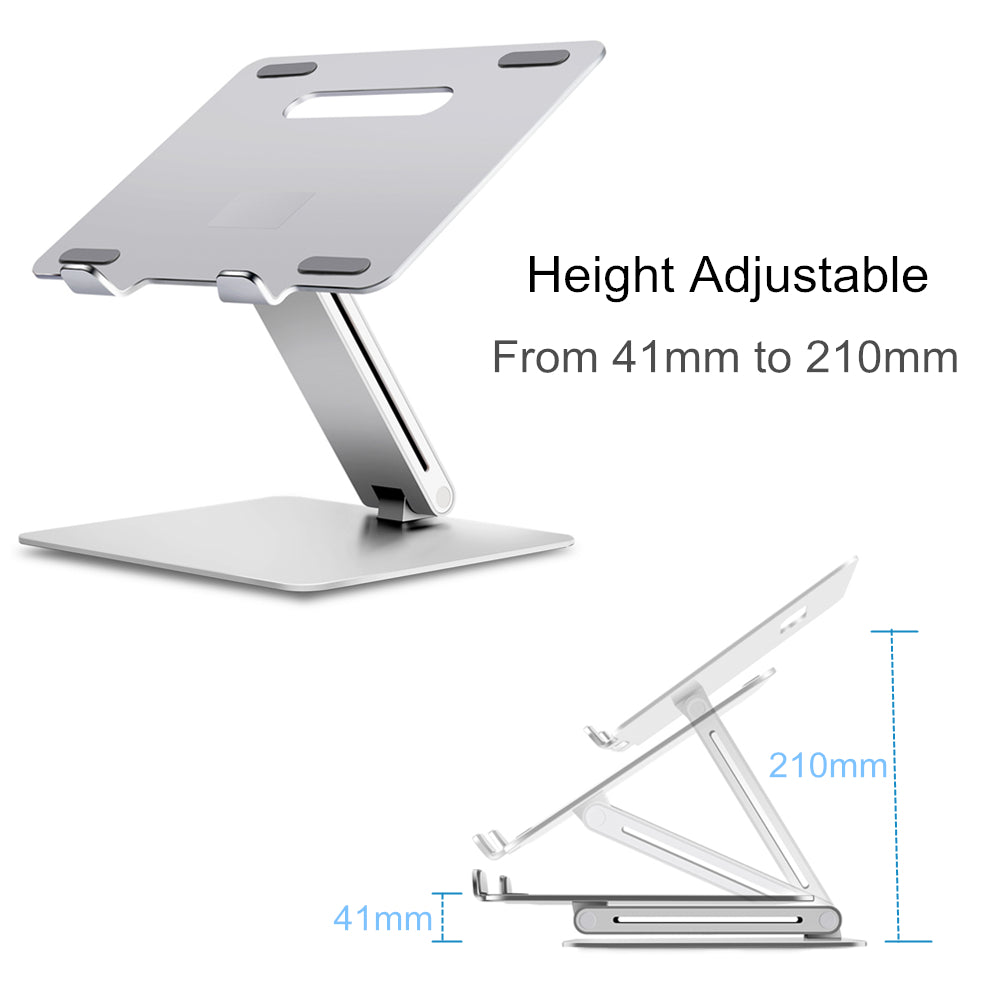 Laptop Stand Height Adjustable Aluminium by DigestWell Co.