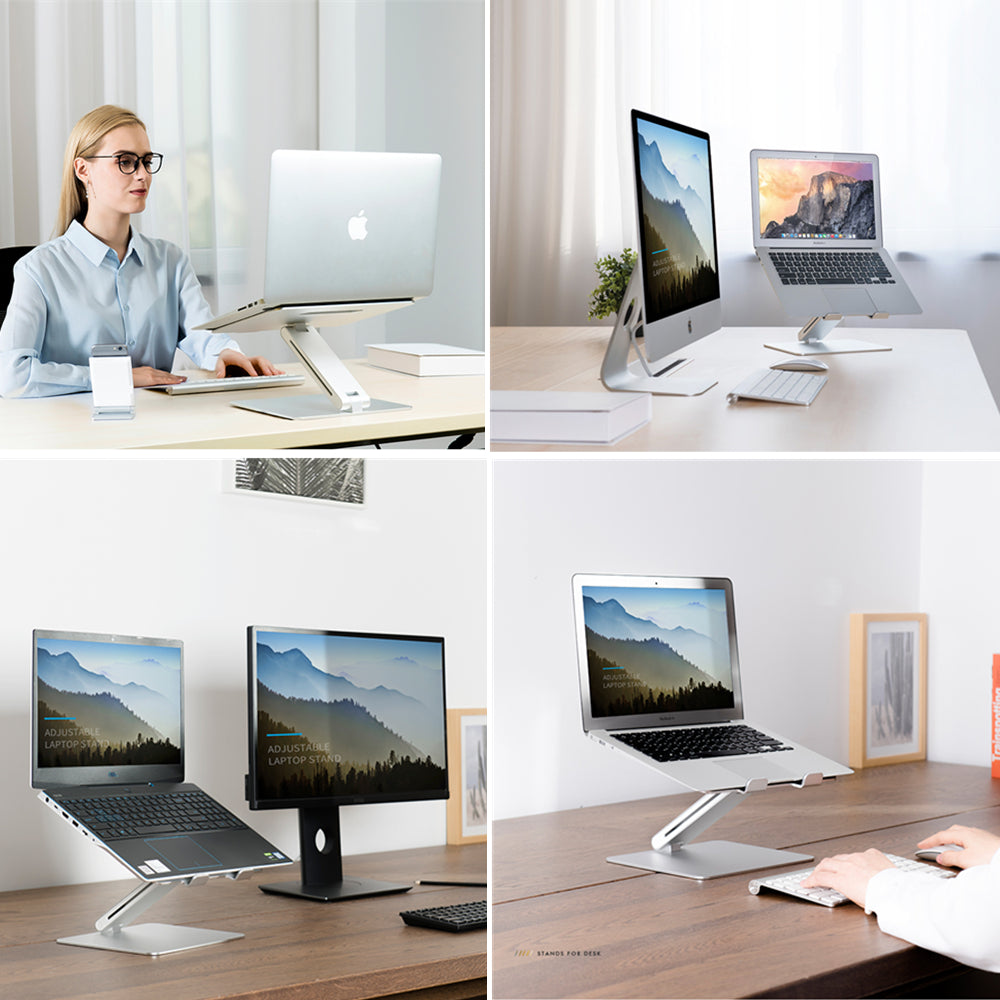 Laptop Stand Height Adjustable Aluminium by DigestWell Co.