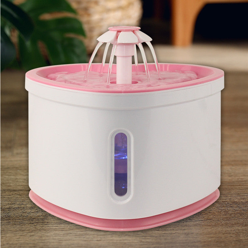 Automatic Pet Water Fountain With LED Electric USB by DigestWell Co.