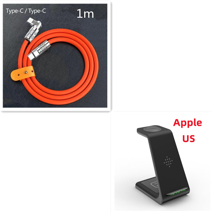 3 In 1 Fast Charging Station Wireless Charger Stand Wireless Quick Charge Dock For Phone Holder by DigestWell Co.