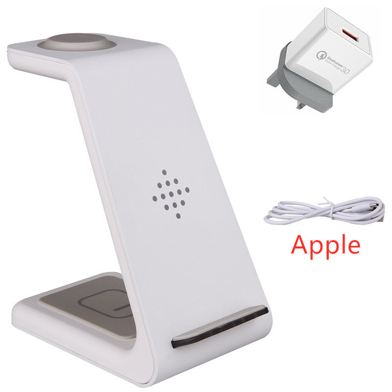 3 In 1 Fast Charging Station Wireless Charger Stand Wireless Quick Charge Dock For Phone Holder by DigestWell Co.