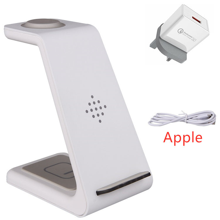 3 In 1 Fast Charging Station Wireless Charger Stand Wireless Quick Charge Dock For Phone Holder by DigestWell Co.