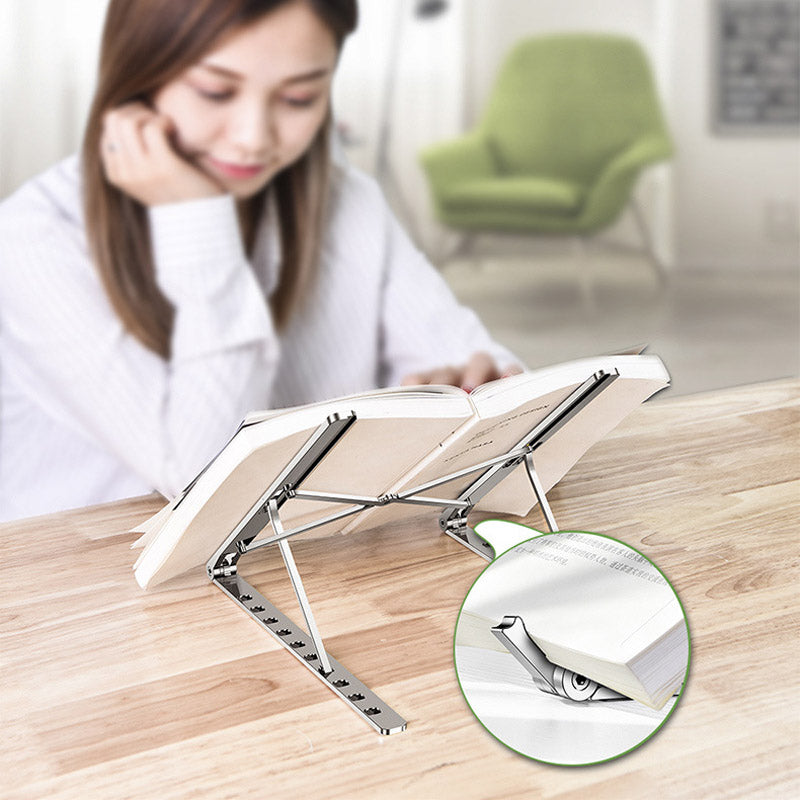 X Style Adjustable Foldable Aluminum Laptop Stand by DigestWell Co.