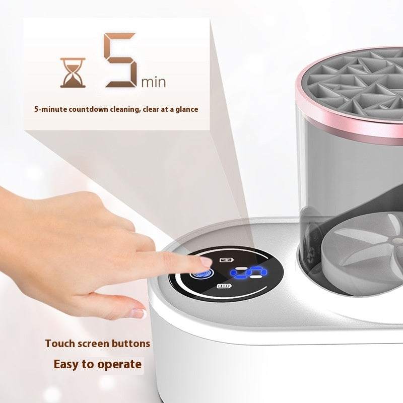 Electric Makeup Brush Cleaner Rechargeable Makeup Brushes Cleaning Tool Automatic Makeup Brush Cleaning Stand Device by DigestWell Co.