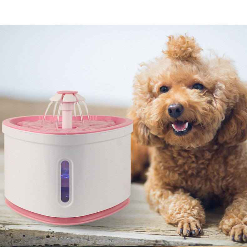 Automatic Pet Water Fountain With LED Electric USB by DigestWell Co.
