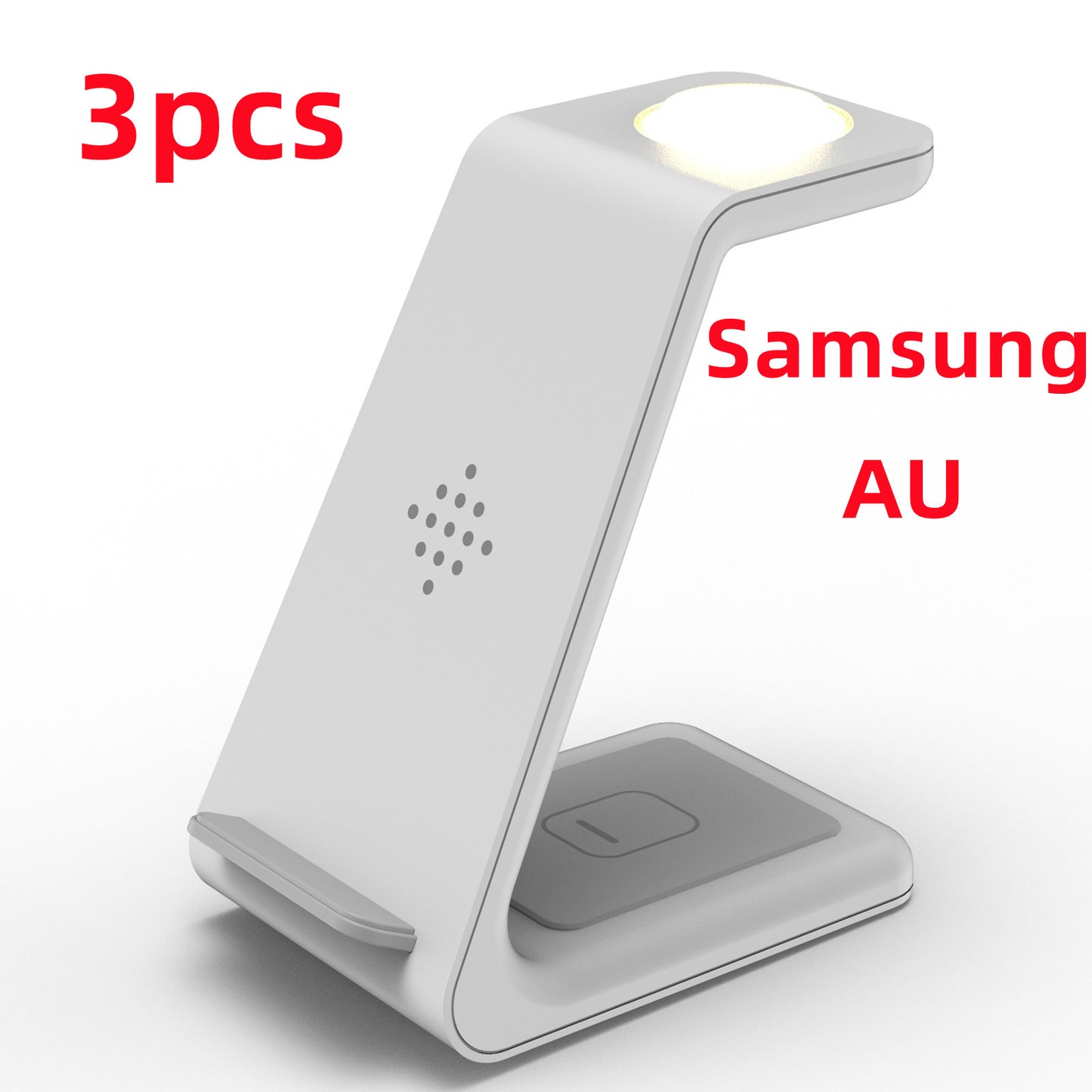 3 In 1 Fast Charging Station Wireless Charger Stand Wireless Quick Charge Dock For Phone Holder by DigestWell Co.
