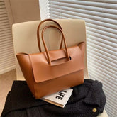 Fashion Women Shoulder Bags Large Capacity Handbags Simple Retro Tote Bags Solid Color Famous Brand High Quality Bags by Beauty Night Fashion