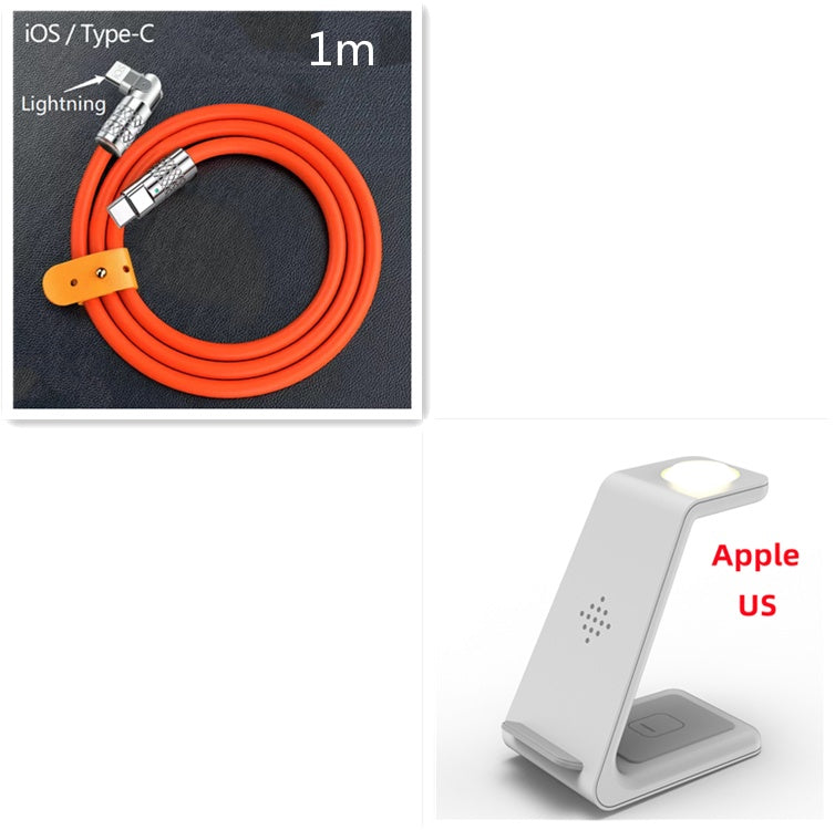 3 In 1 Fast Charging Station Wireless Charger Stand Wireless Quick Charge Dock For Phone Holder by DigestWell Co.