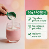WINYEL Nutrition Clear Protein Collagen Peptides, Raspberry Lemonade, 20g Protein, Zero Sugar, Grass-Fed Whey, 250g by DigestWell Co.