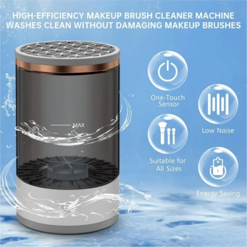 Makeup Brush Cleaner Automatic Rotating Makeup Brush Cleaner USB Portable Electric Cosmetic Makeup Brush Rotary Washing Machine by DigestWell Co.