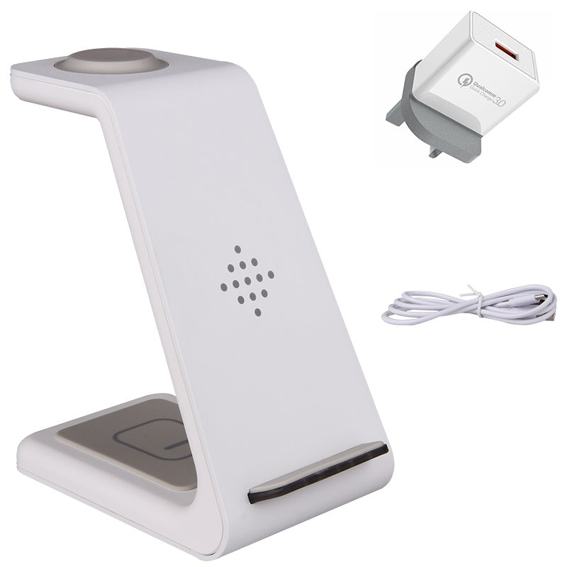 3 In 1 Fast Charging Station Wireless Charger Stand Wireless Quick Charge Dock For Phone Holder by DigestWell Co.