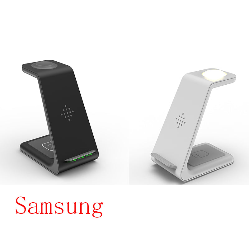 3 In 1 Fast Charging Station Wireless Charger Stand Wireless Quick Charge Dock For Phone Holder by DigestWell Co.