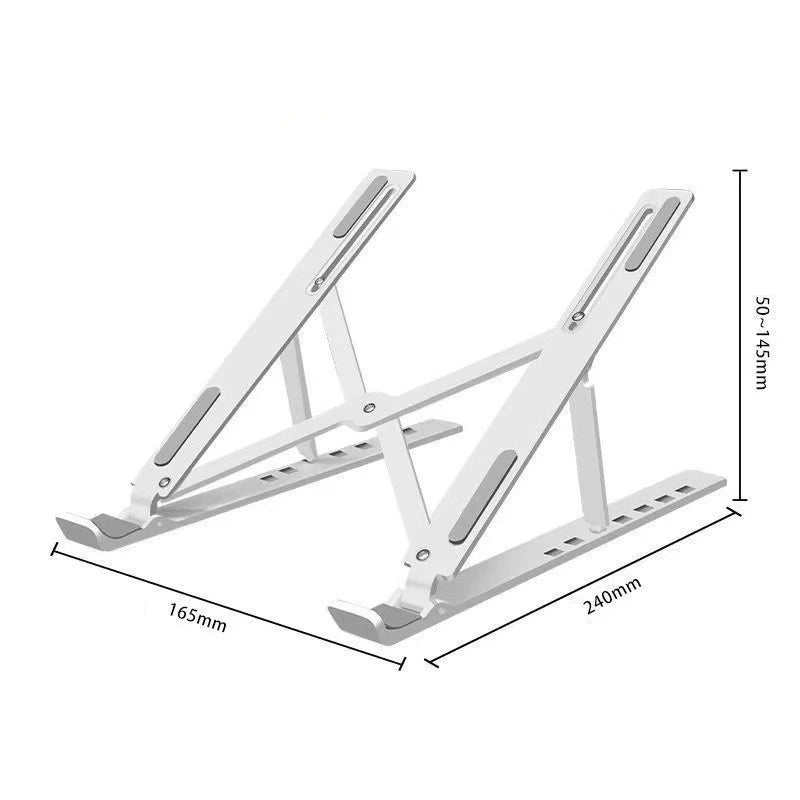 8 Gear Foldable Laptop plastic Stand Holder Portable Notebook Support Base Adjustable Riser Cooling Bracket Cooler Accessories by DigestWell Co.