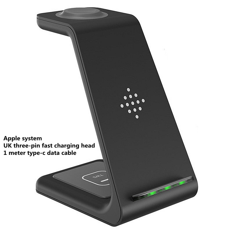 3 In 1 Fast Charging Station Wireless Charger Stand Wireless Quick Charge Dock For Phone Holder by DigestWell Co.
