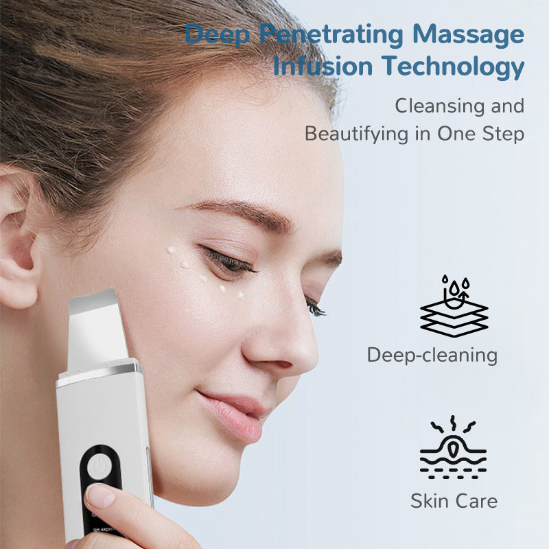 Ultrasonic Facial Scrubber Pore-cleansing Cleansing Device by DigestWell Co.