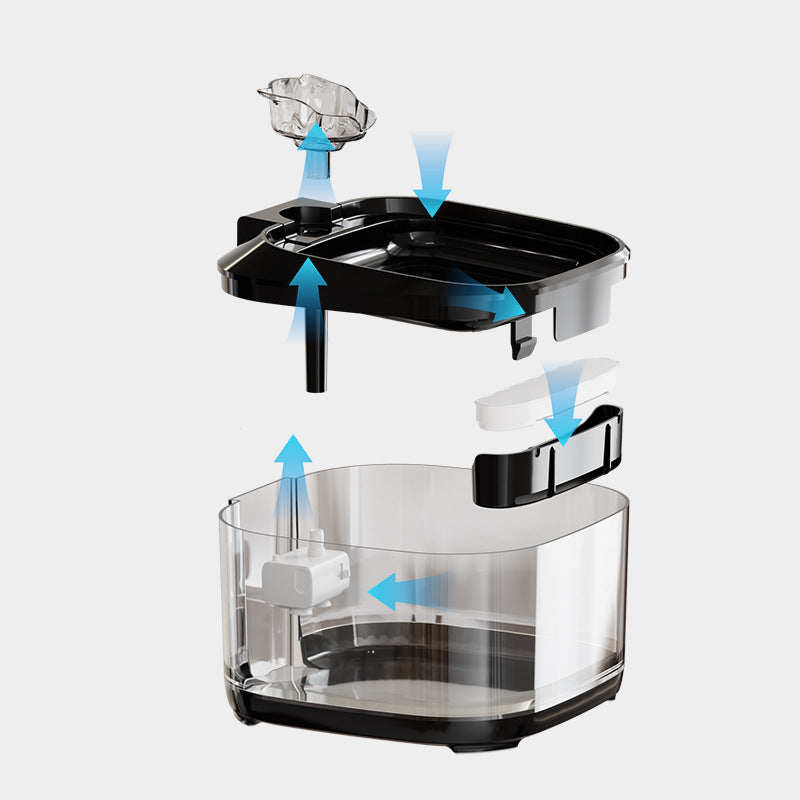Smart Automatic Circulating Filtration Pet Water Fountain With A Large Capacity by DigestWell Co.