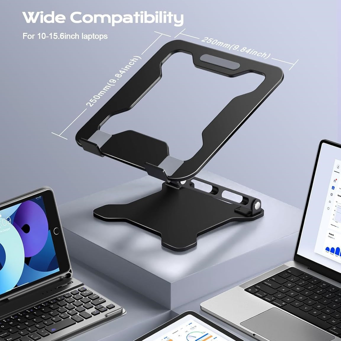 Foldable Adjustable Cooling Laptop Stand by DigestWell Co.