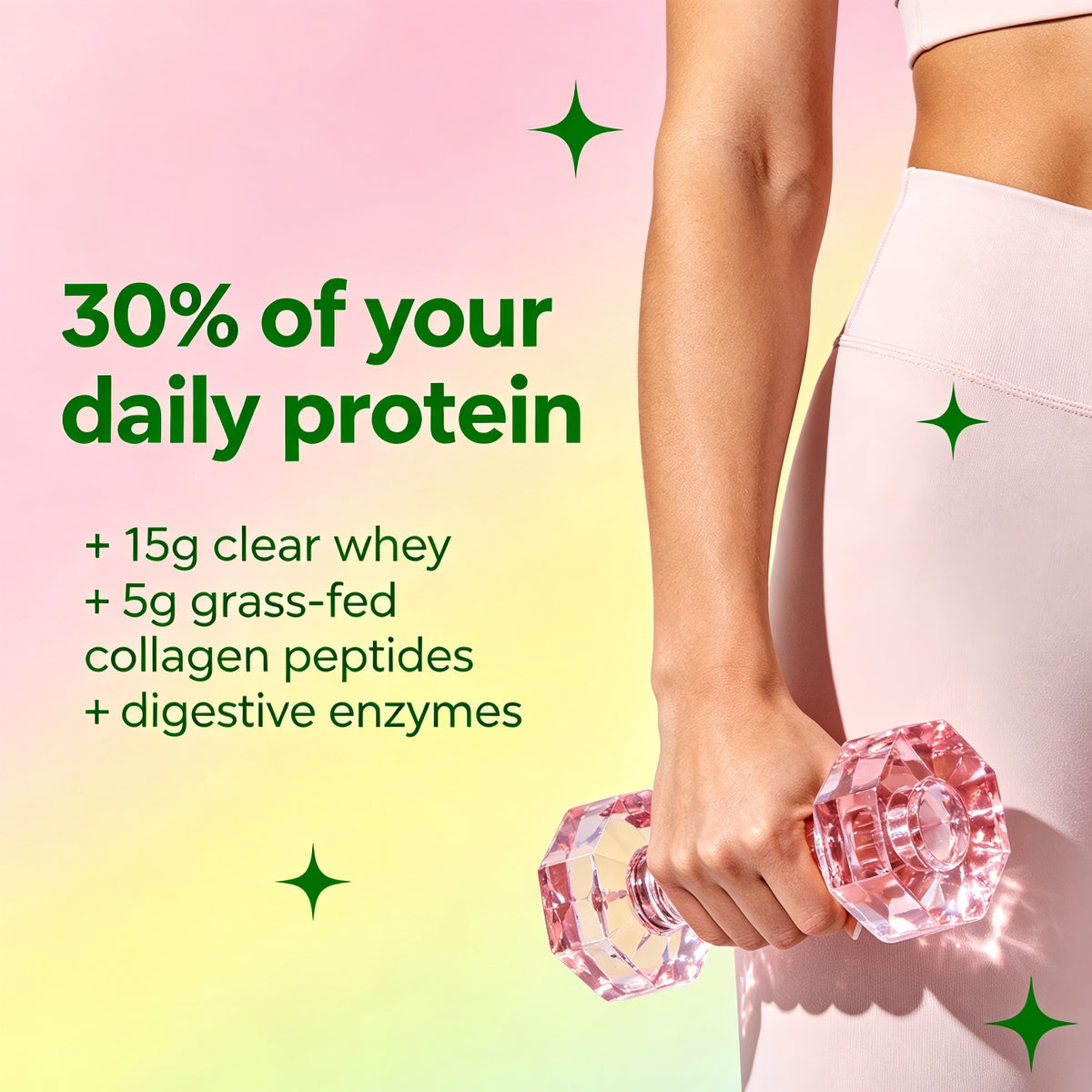WINYEL Nutrition Clear Protein Collagen Peptides, Raspberry Lemonade, 20g Protein, Zero Sugar, Grass-Fed Whey, 250g by DigestWell Co.