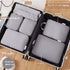 Compressible Travel Storage Bags Set - 6-Piece Luggage Organizers For Compartmentalized Packing Cubes by DigestWell Co.