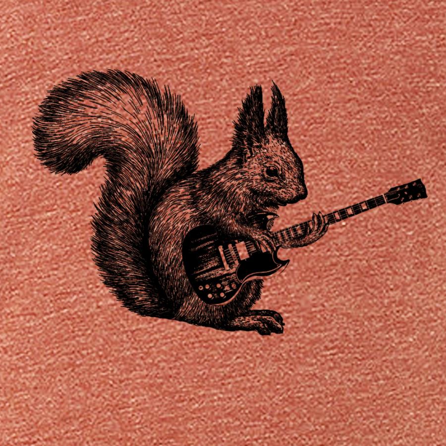 Rock & Roll Squirrel — Women's Funny Graphic Tee