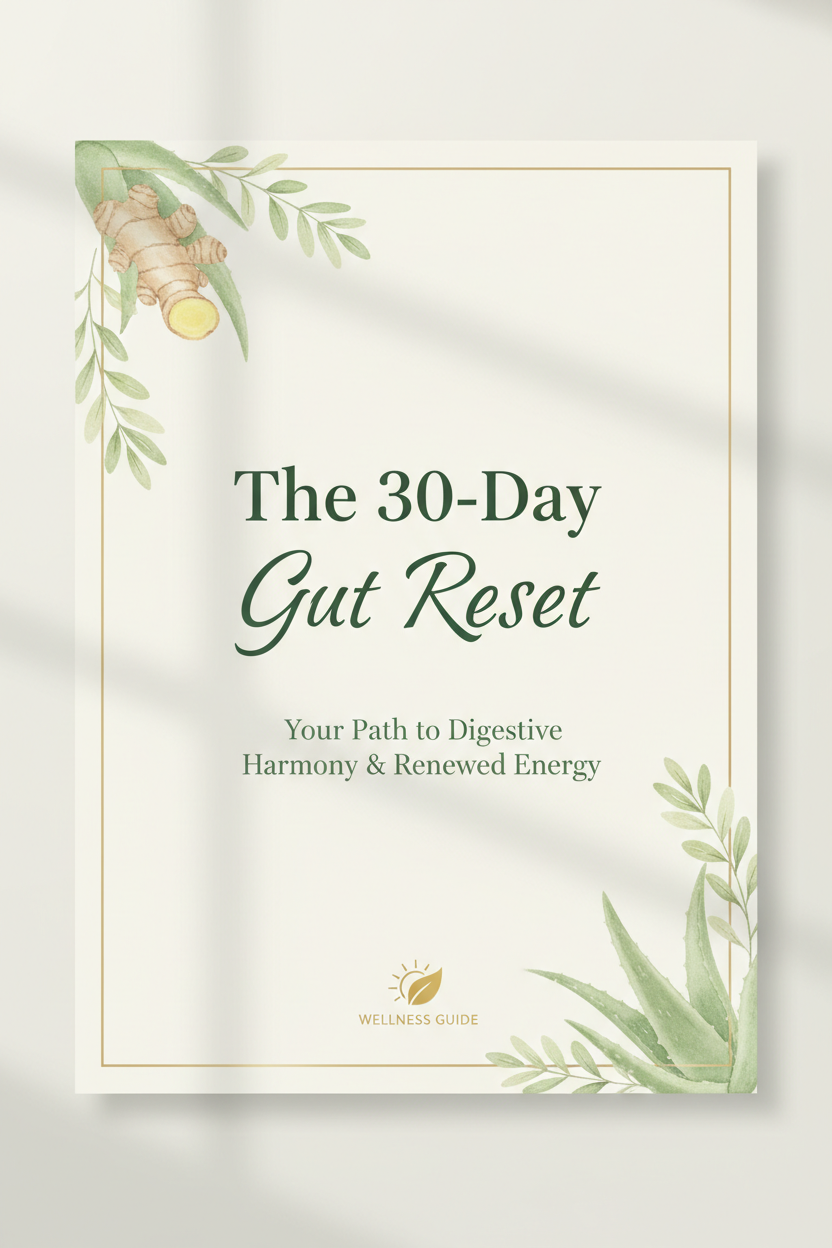 The 30-Day Gut Reset: Your Complete Guide to Better Digestion & Daily Wellness