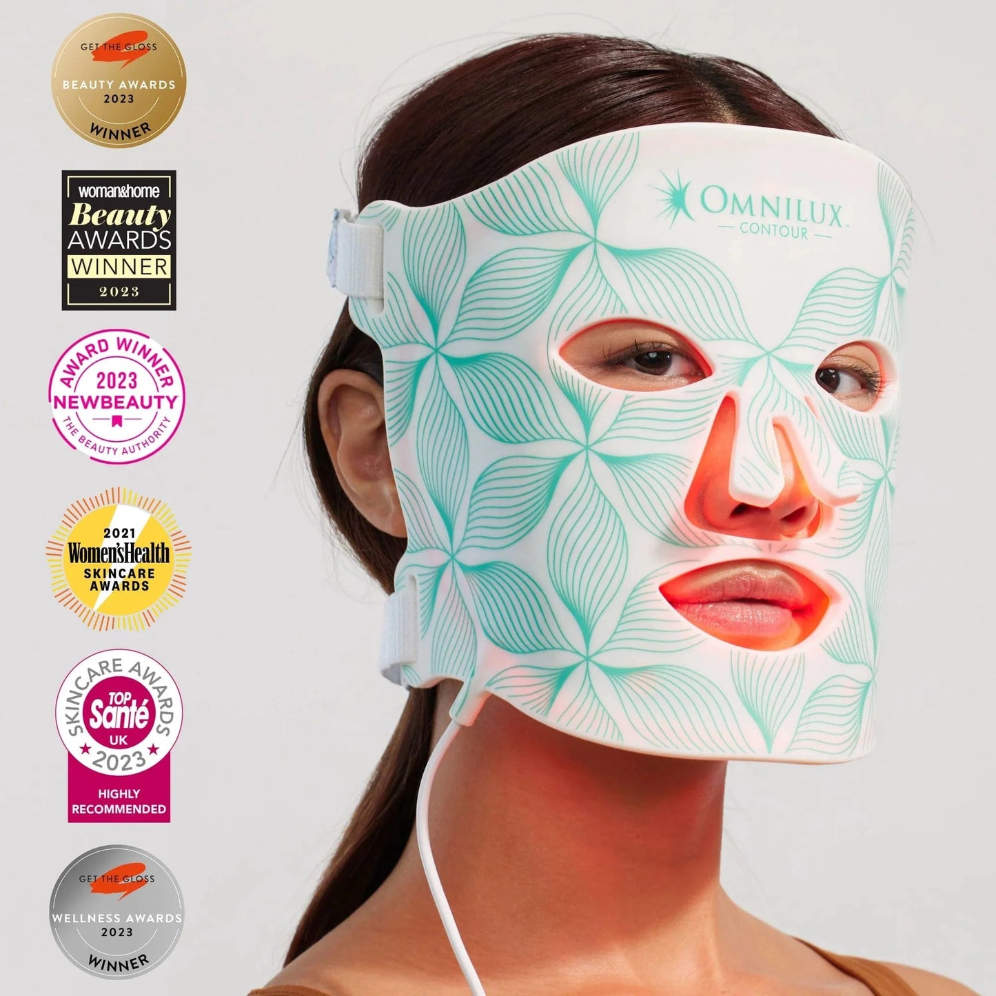 Omnilux Contour Face - Red Light + Infrared Light Therapy by Monarch MD Medical Aesthetics