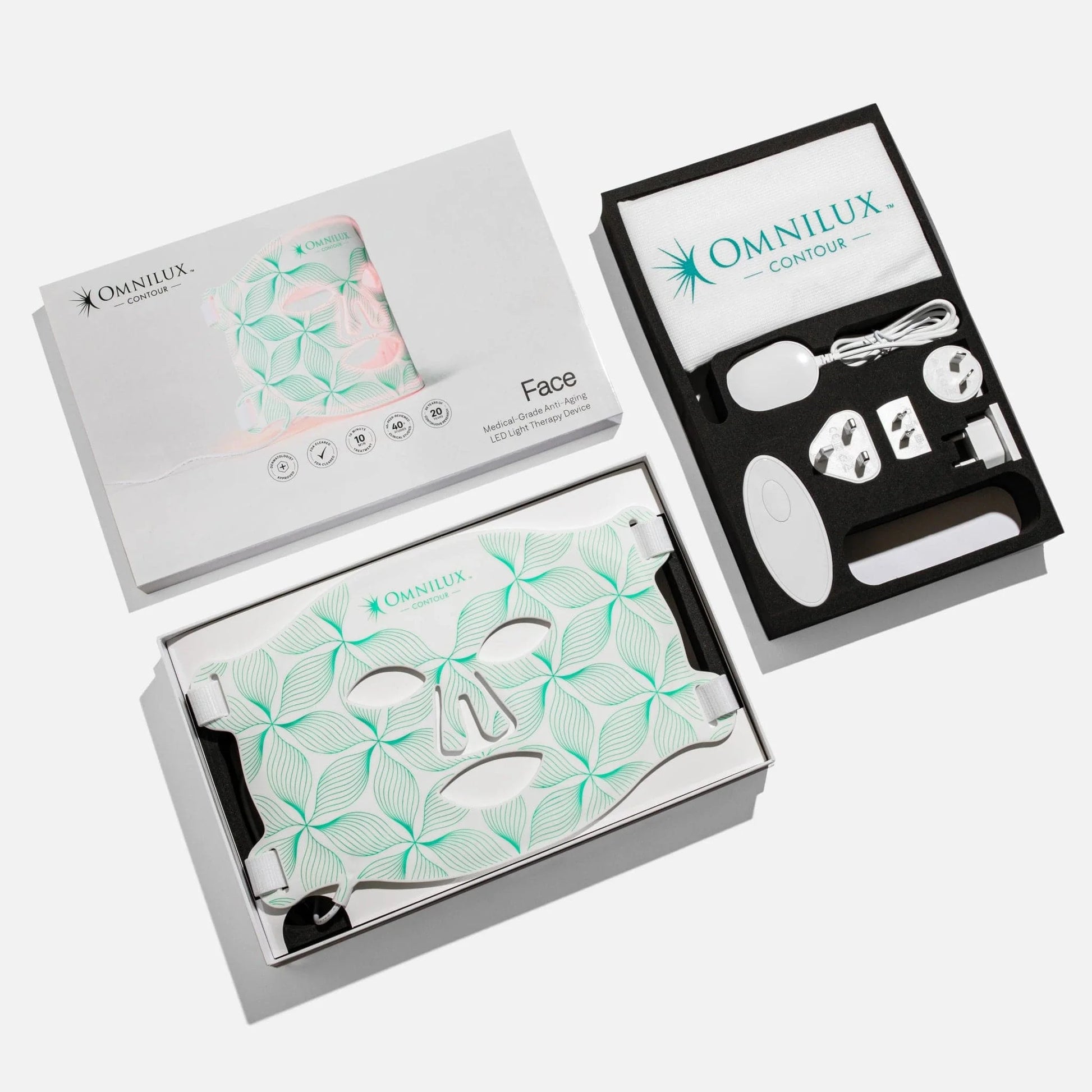 Omnilux Contour Face - Red Light + Infrared Light Therapy by Monarch MD Medical Aesthetics