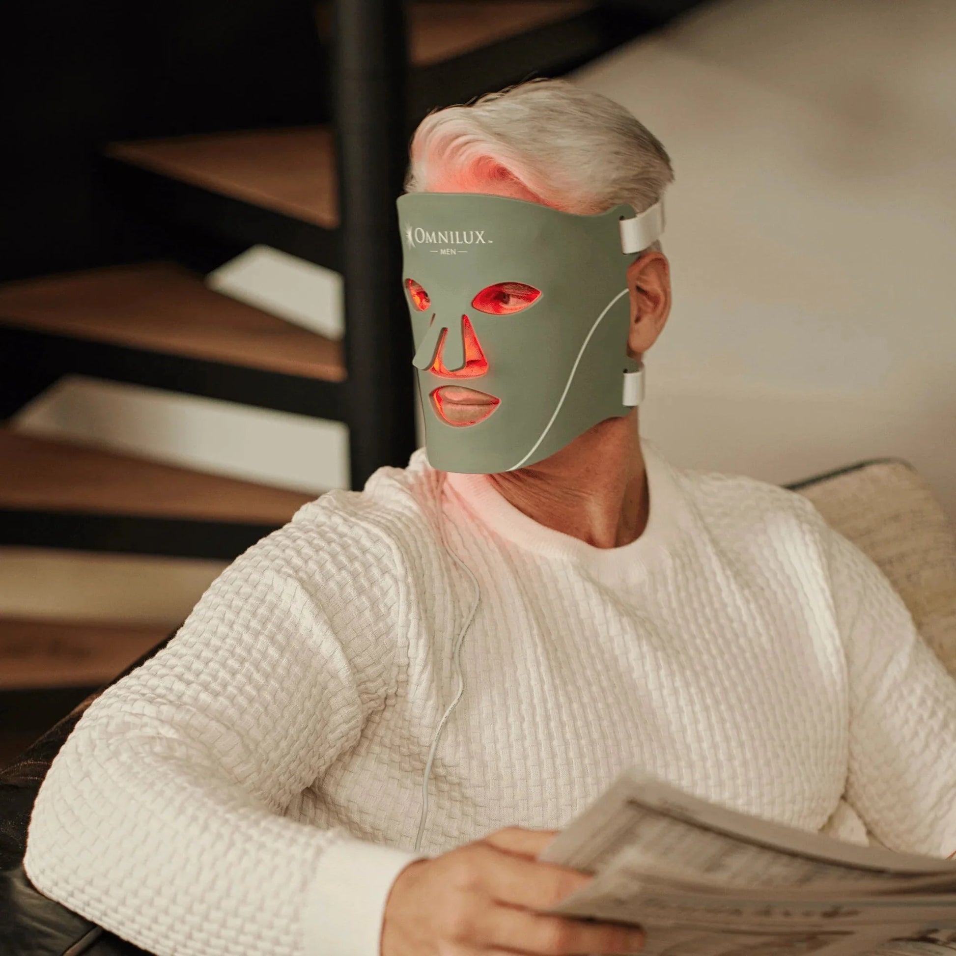 Omnilux Contour Face - Red Light + Infrared Light Therapy (MEN) by Monarch MD Medical Aesthetics
