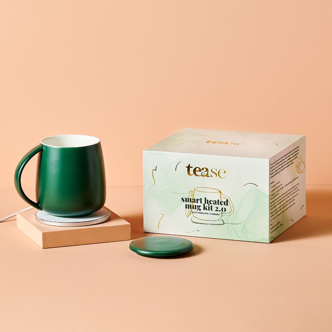 Smart Heated Mug Kit 2.0 with Wireless Charger by Tease - Tea Inspired Wellness & Beauty