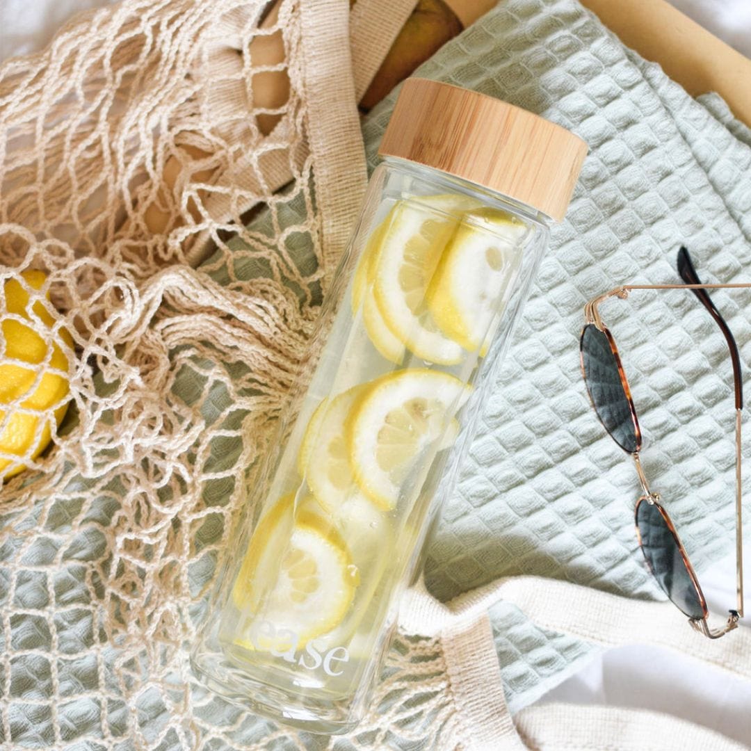 3 in 1 Sustainable Glass and Bamboo Tea Tumbler by Tease - Tea Inspired Wellness & Beauty