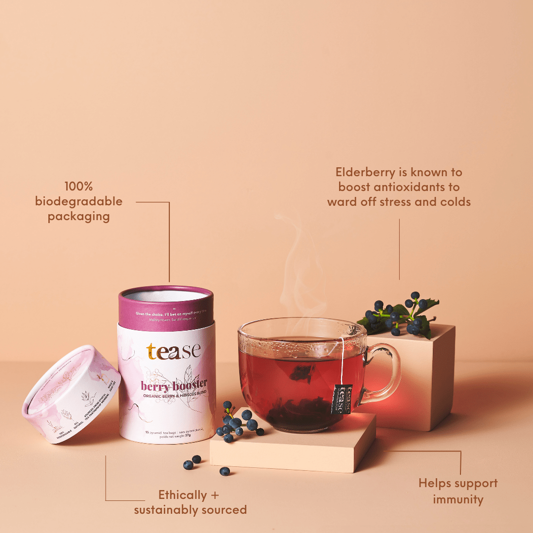 Berry Booster (Organic) by Tease - Tea Inspired Wellness & Beauty